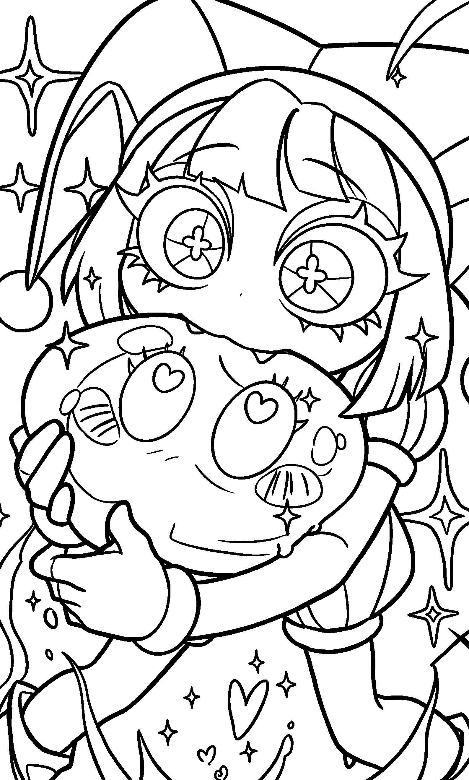 happy pomni hugging heart plushie tadc the amazing digital circus line art