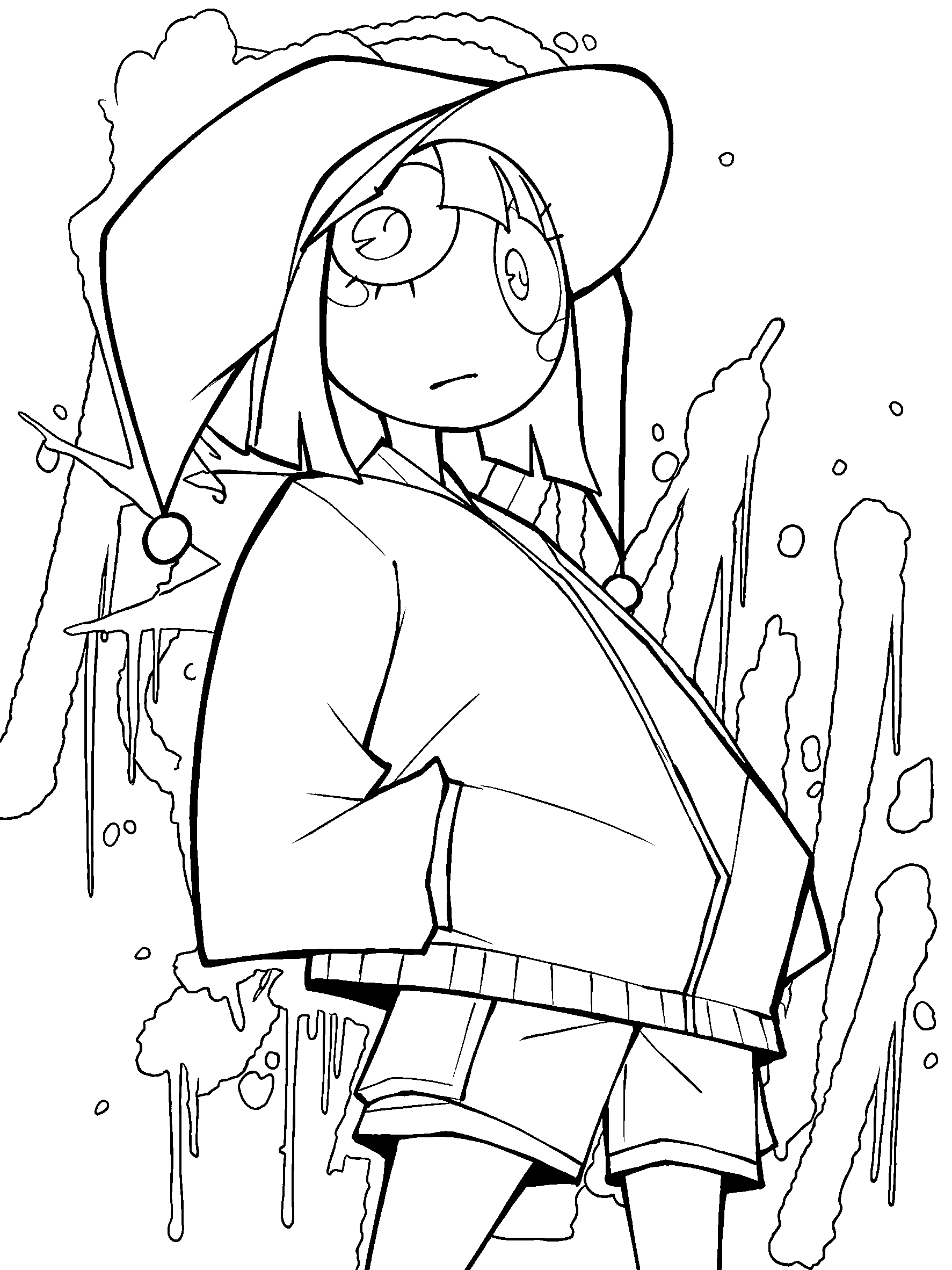 pomni street style the amazing digital circus line art