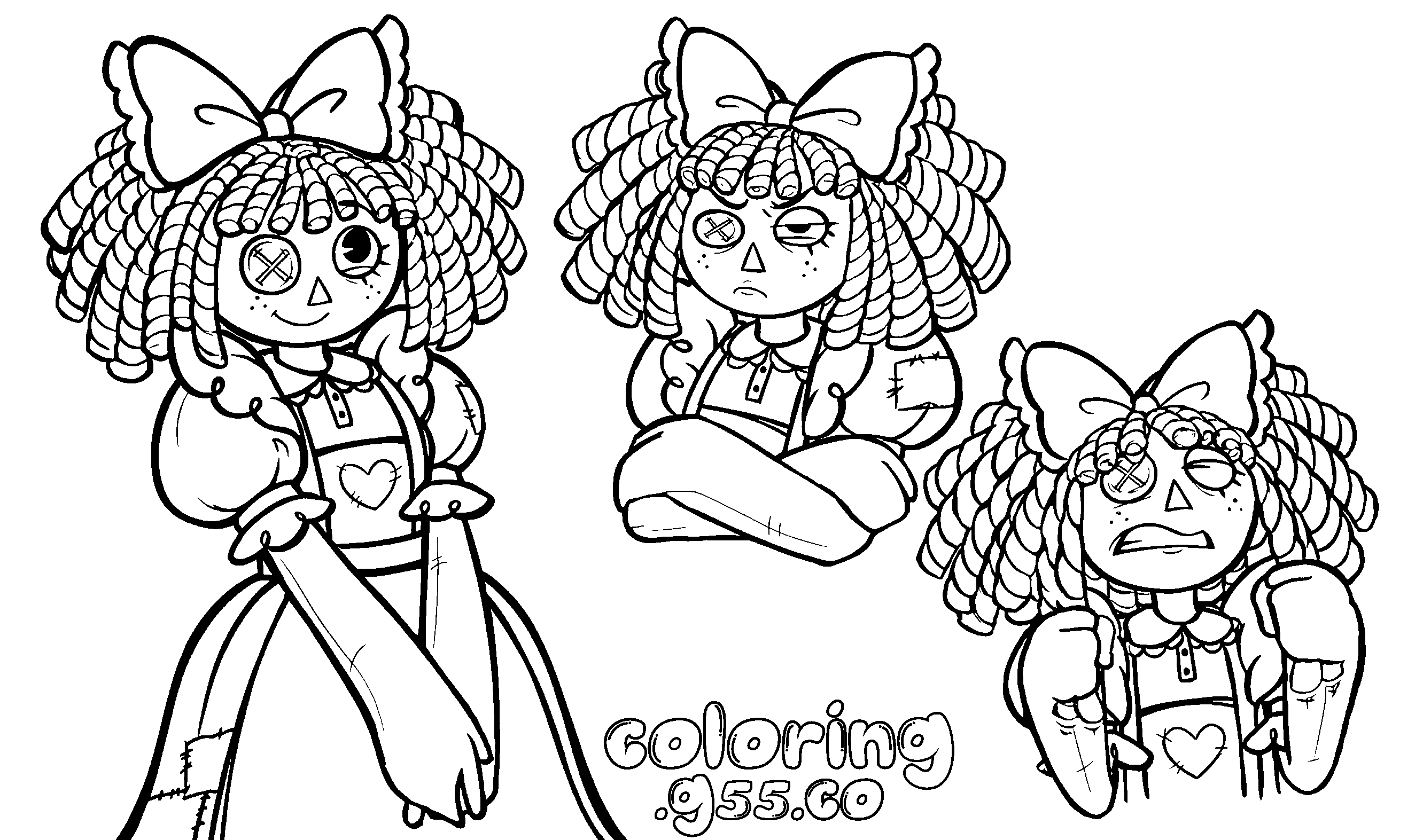 ragatha three emotional expressions trio set for kids tadc the amazing digital circus line art