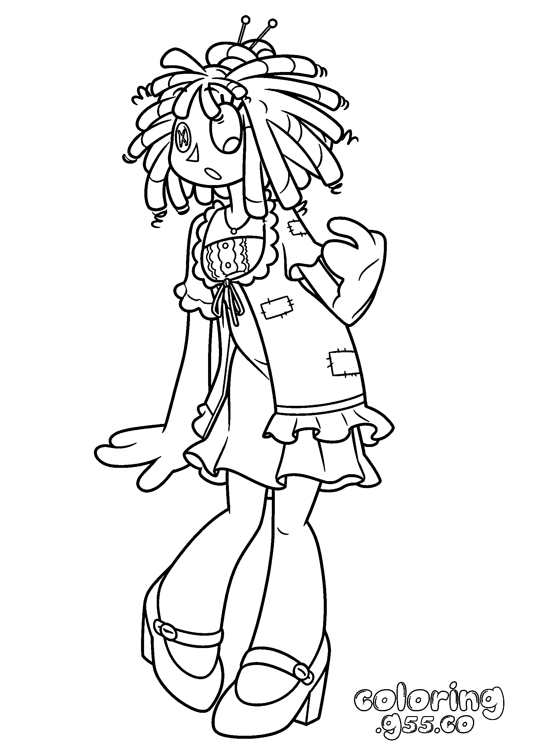 tadc ragatha doll standing line art