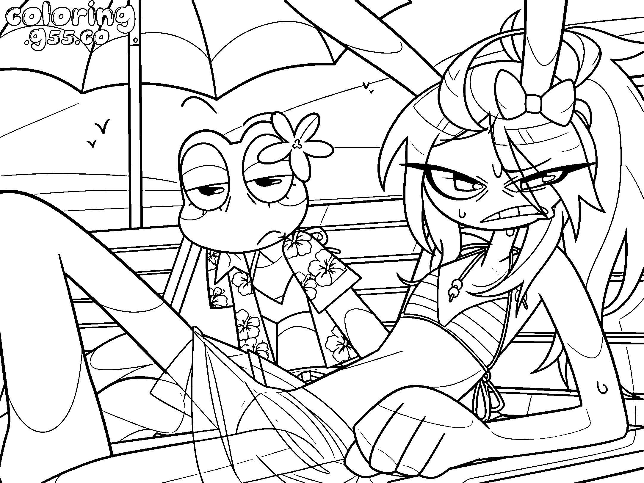 tadc jax ribbit beach resort line art