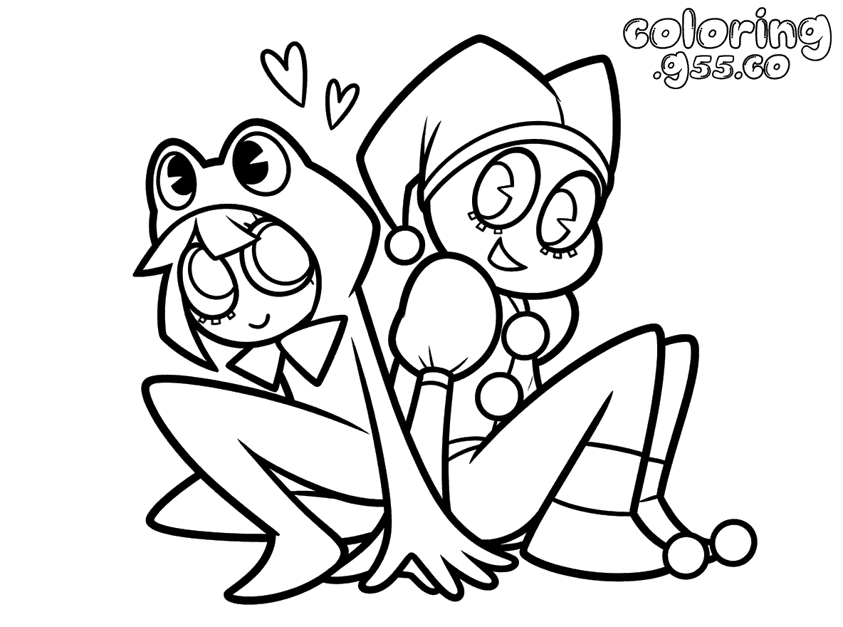 tadc pomni ribbit kawaii line art