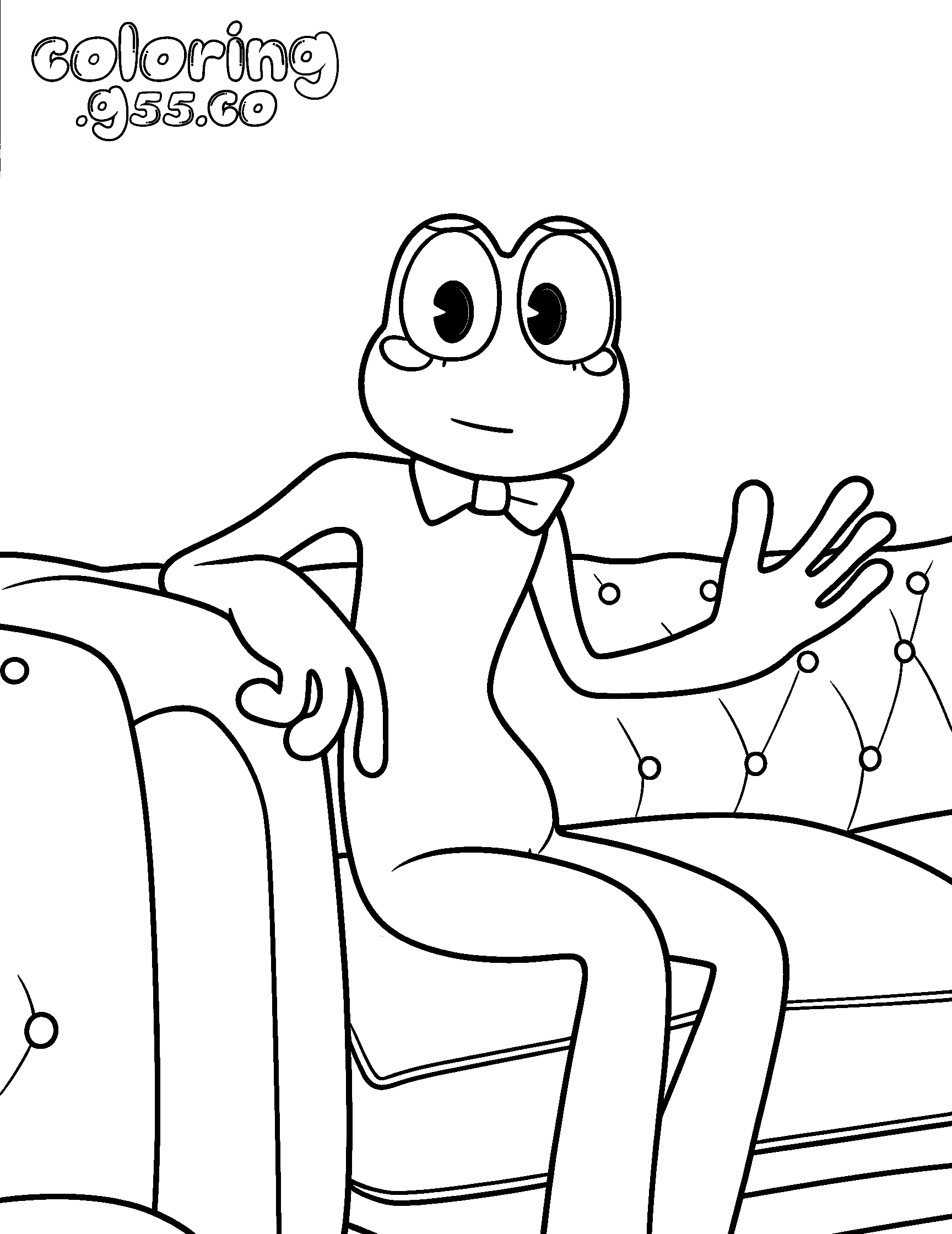 tadc ribbit couch waving page for kids