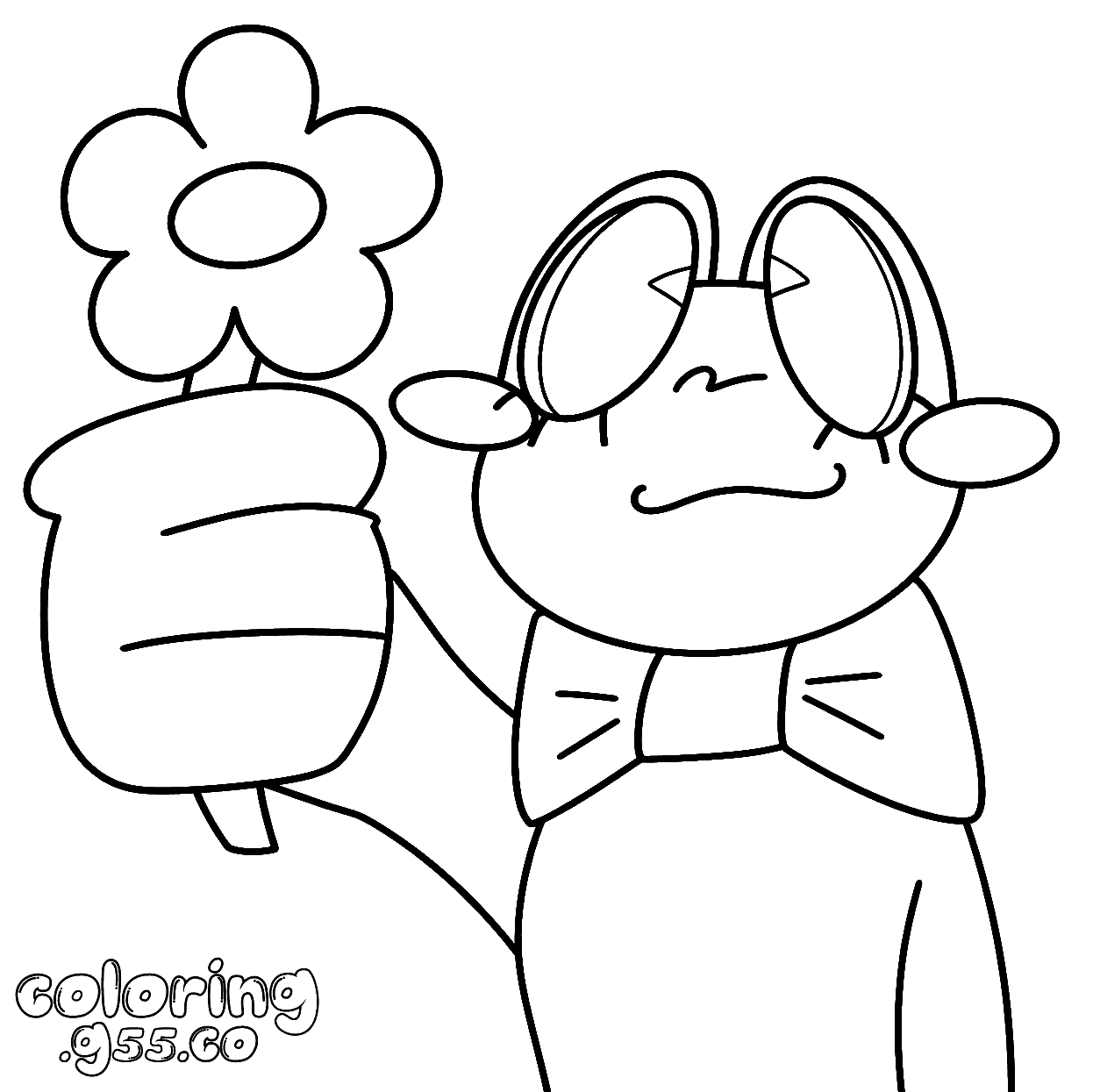 tadc ribbit daisy flower page for kids