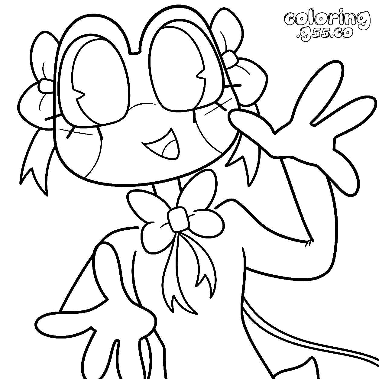 tadc ribbit kawaii bows page for kids