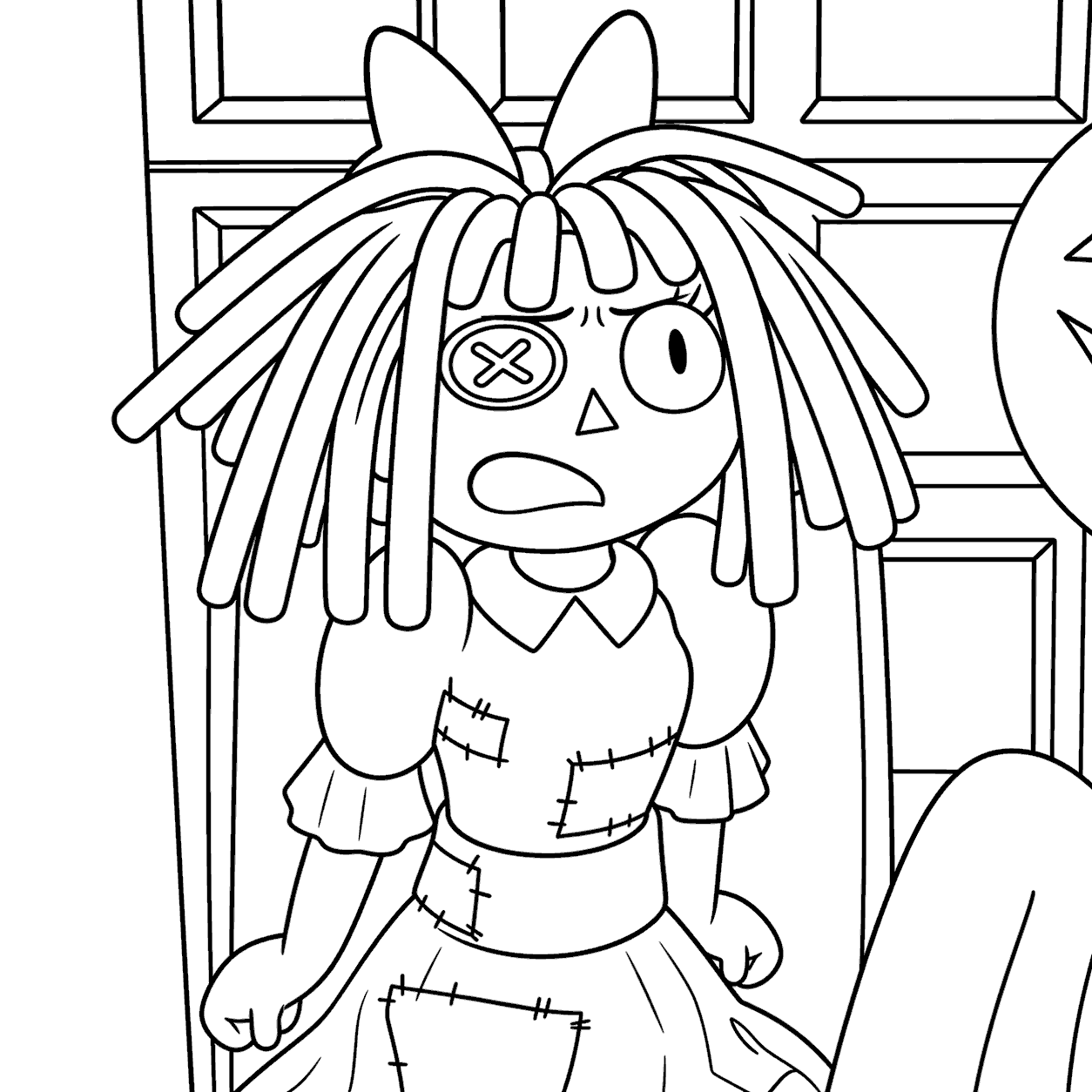 angry ragatha expression the amazing digital circus line art