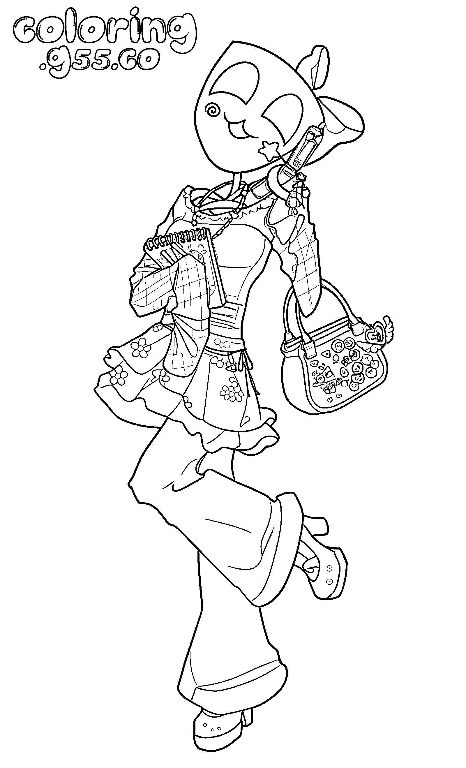 gangle gyaru fashion outfit for kids tadc the amazing digital circus line art
