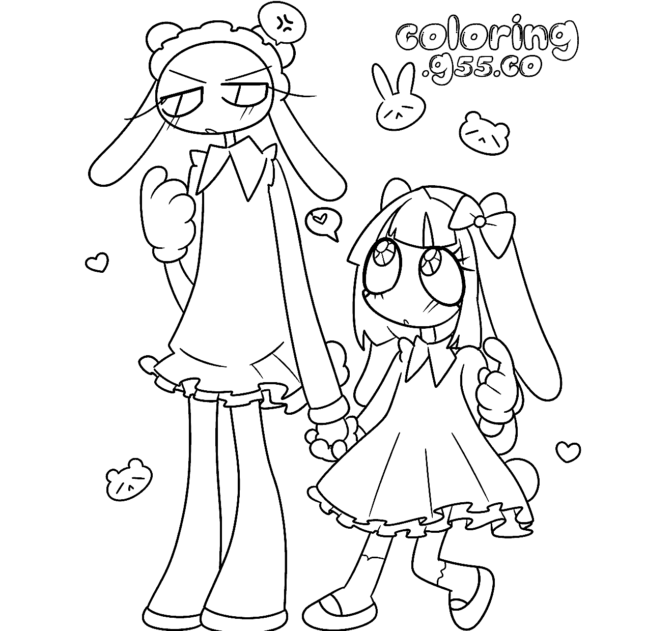 jax and pomni holding hands cute costumes for kids tadc the amazing digital circus line art