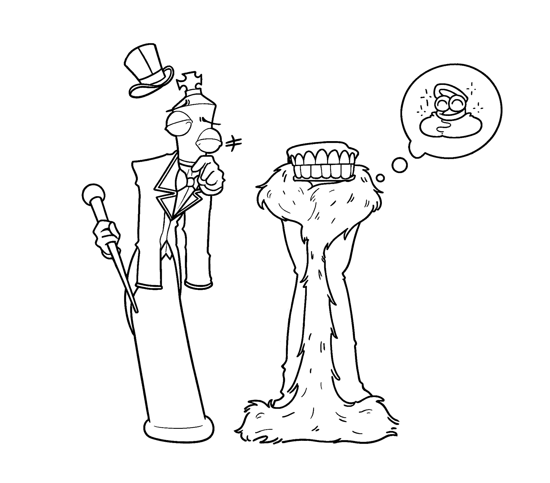 kinger and caine clothes swap outfit for kids tadc the amazing digital circus line art