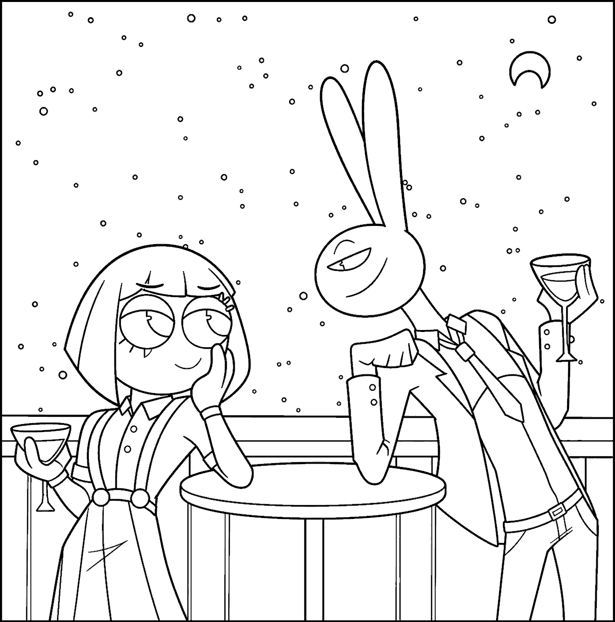 pomni and jax cocktail party luxury outfits for kids tadc the amazing digital circus line art