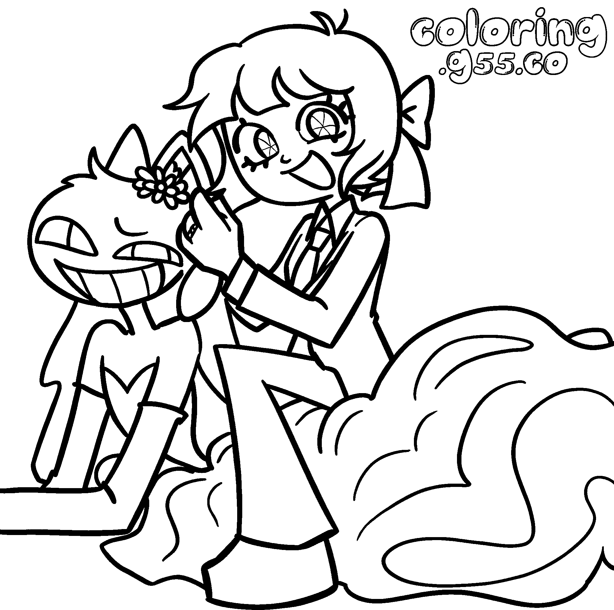 pomni groom suit riding jax in wedding dress for kids tadc the amazing digital circus line art