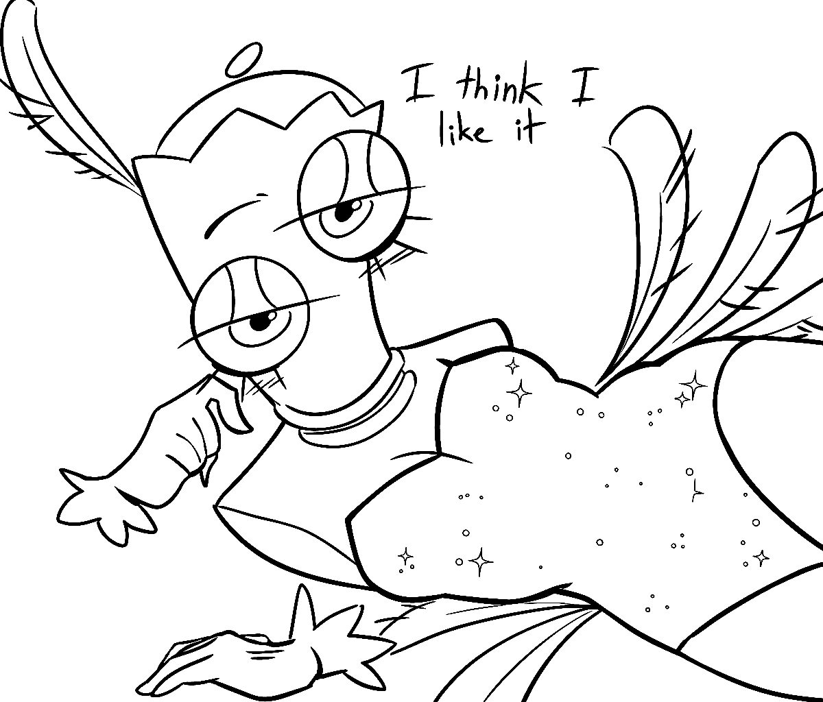 queenie kinger wife fairy dress for kids tadc the amazing digital circus line art