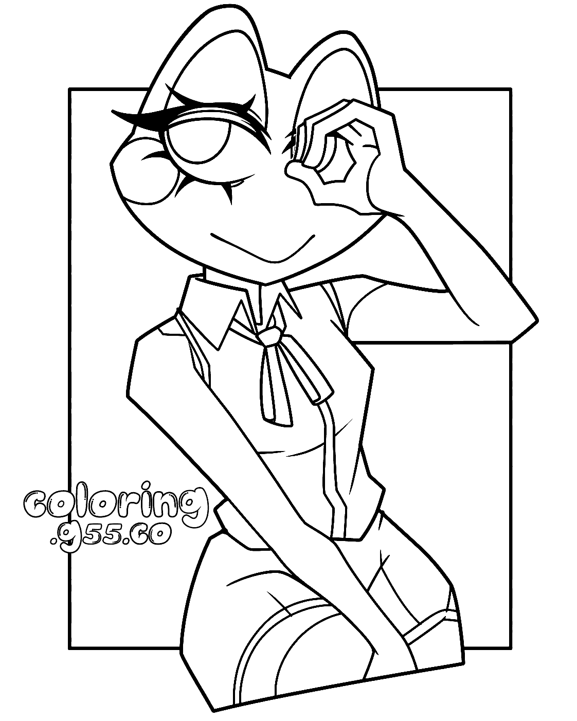 ribbit school uniform student style for kids tadc the amazing digital circus line art