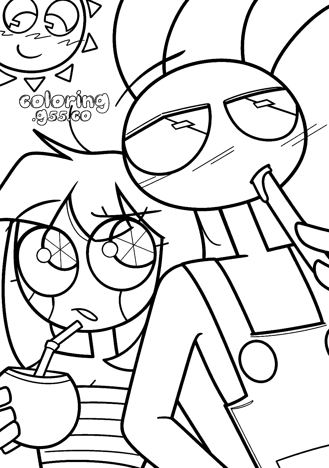 tadc jax pomni summer drink line art