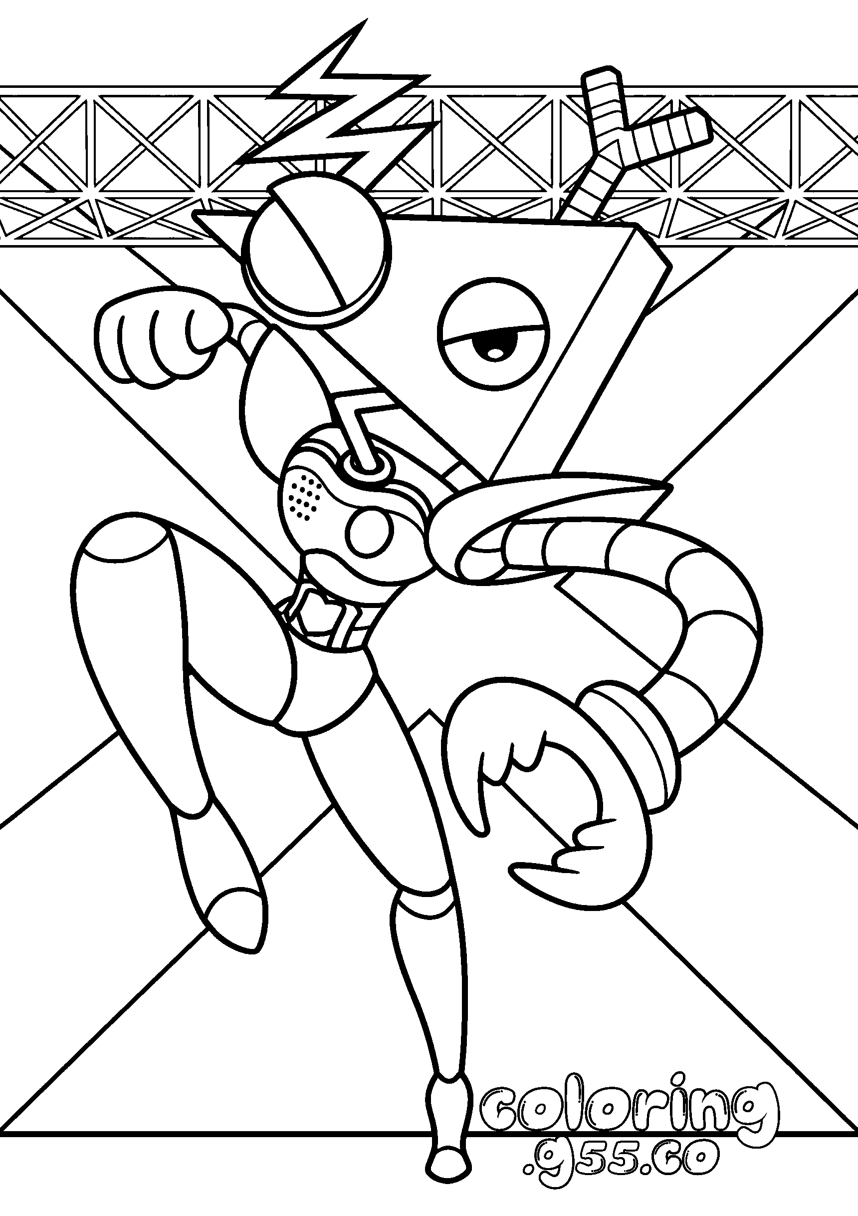 zooble superhero action pose for kids tadc the amazing digital circus line art