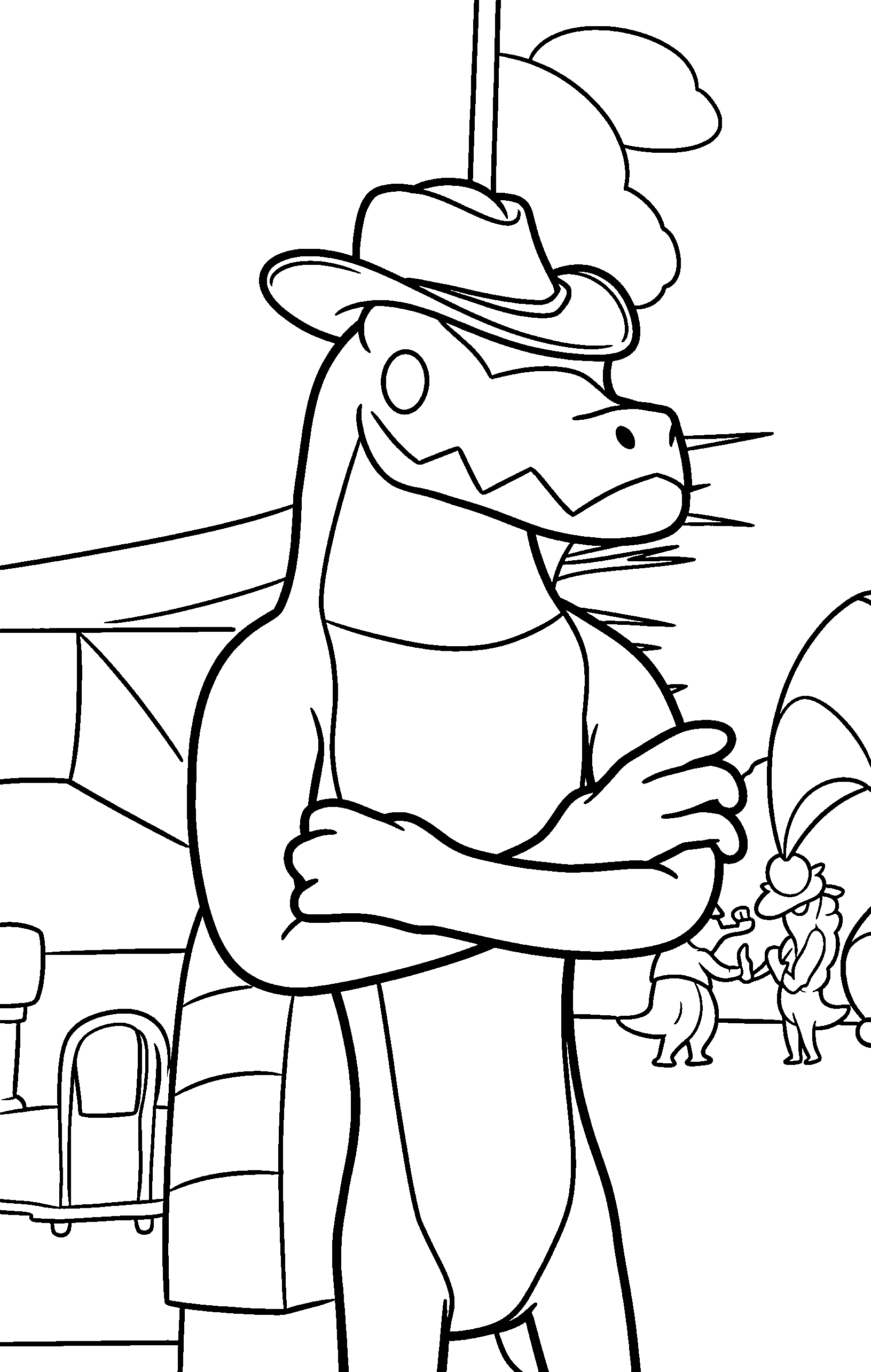 gummigoo arms crossed in candy canyon the amazing digital circus line art