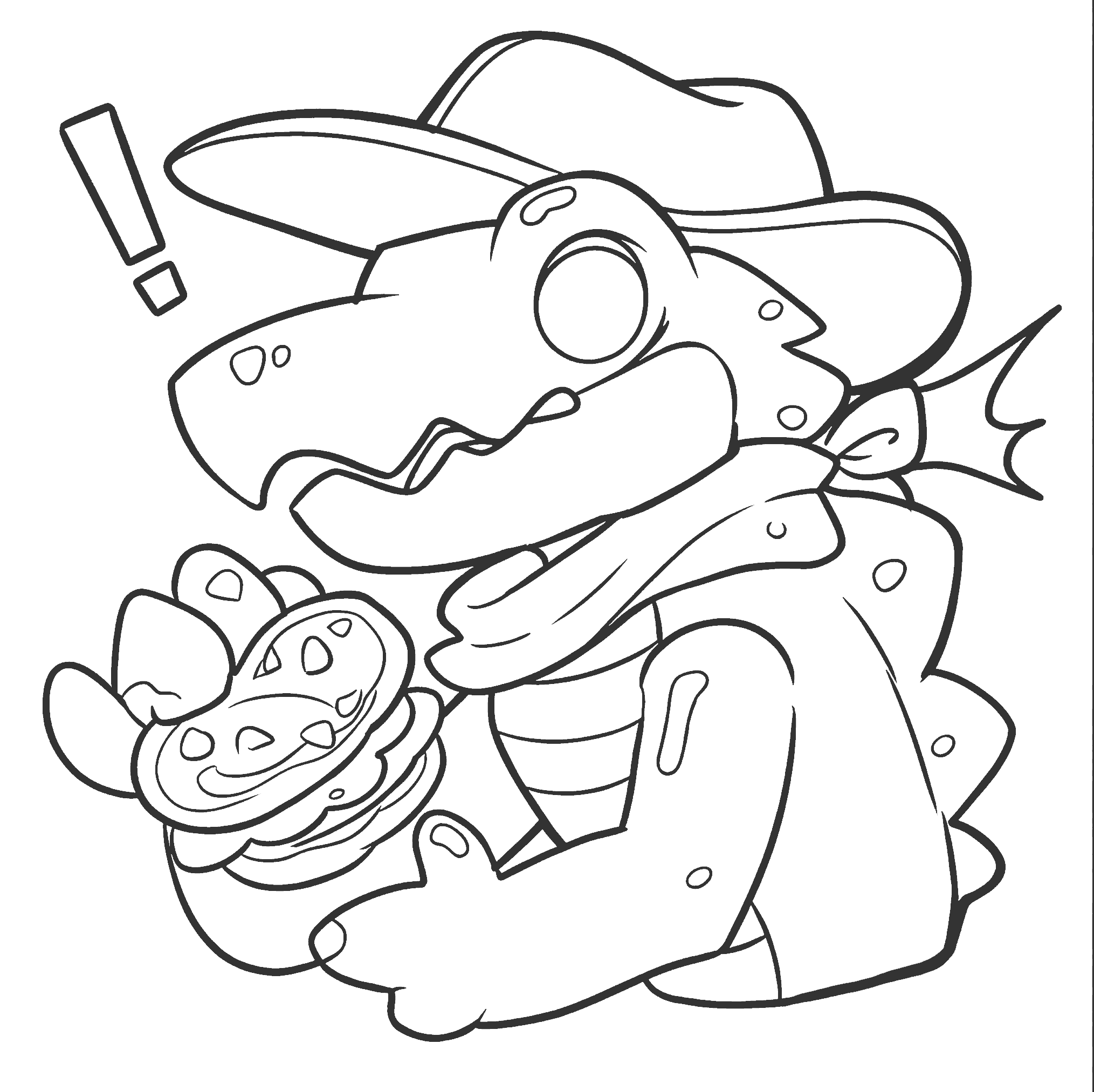 gummigoo with tasty sandwich the amazing digital circus line art
