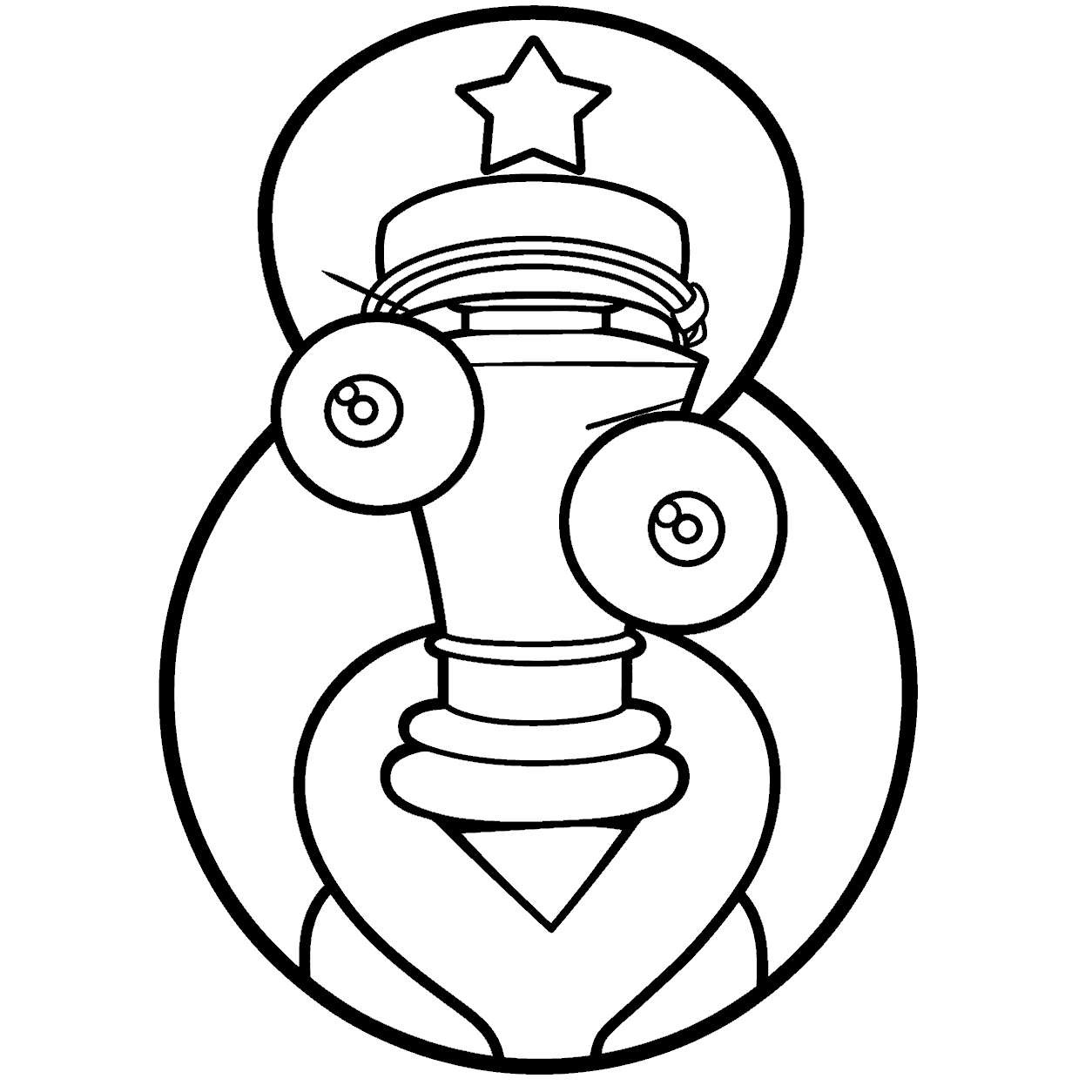 kingford baseball episode alternate kinger circle portrait tadc the amazing digital circus line art