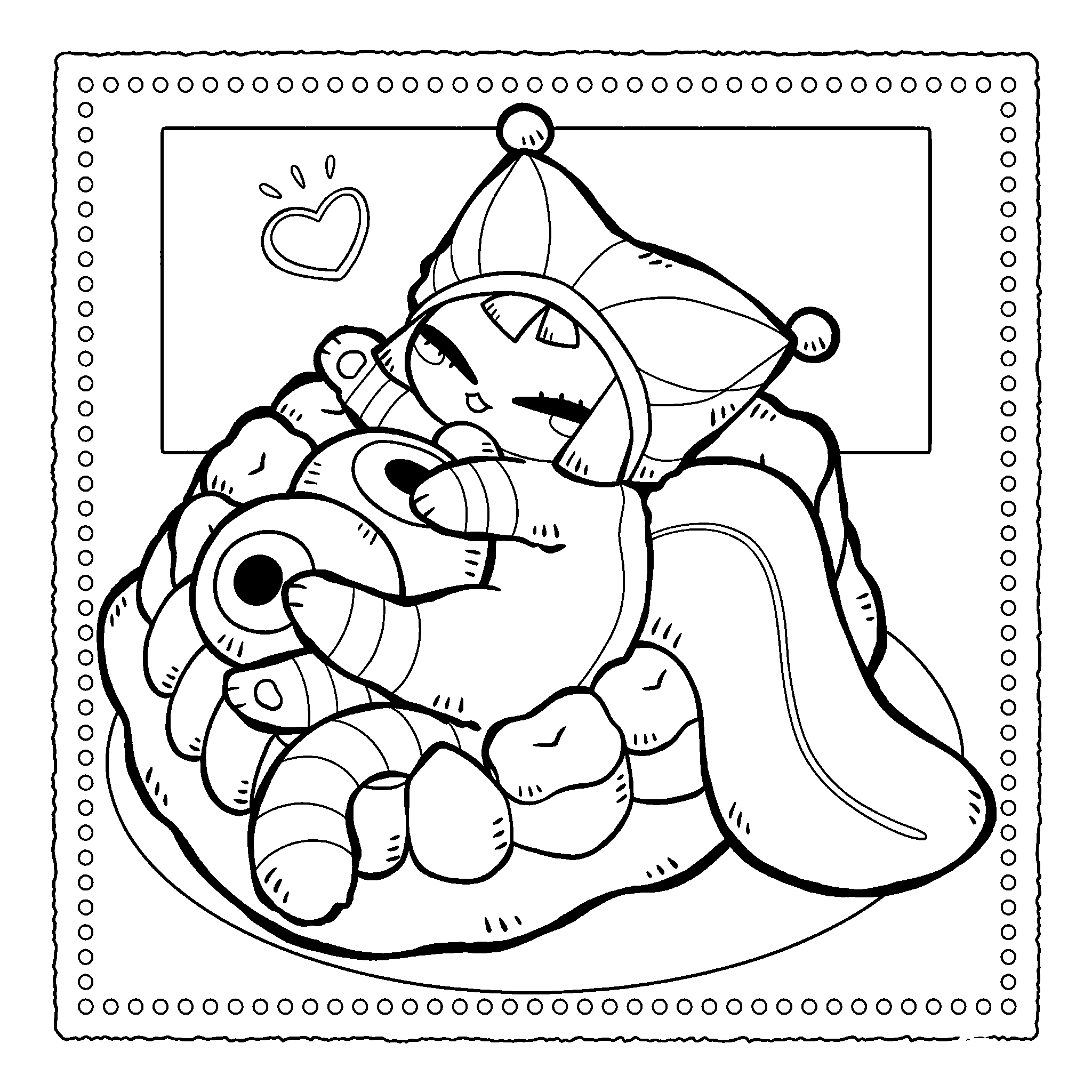 pomni sleeping on caine pillow the amazing digital circus line art