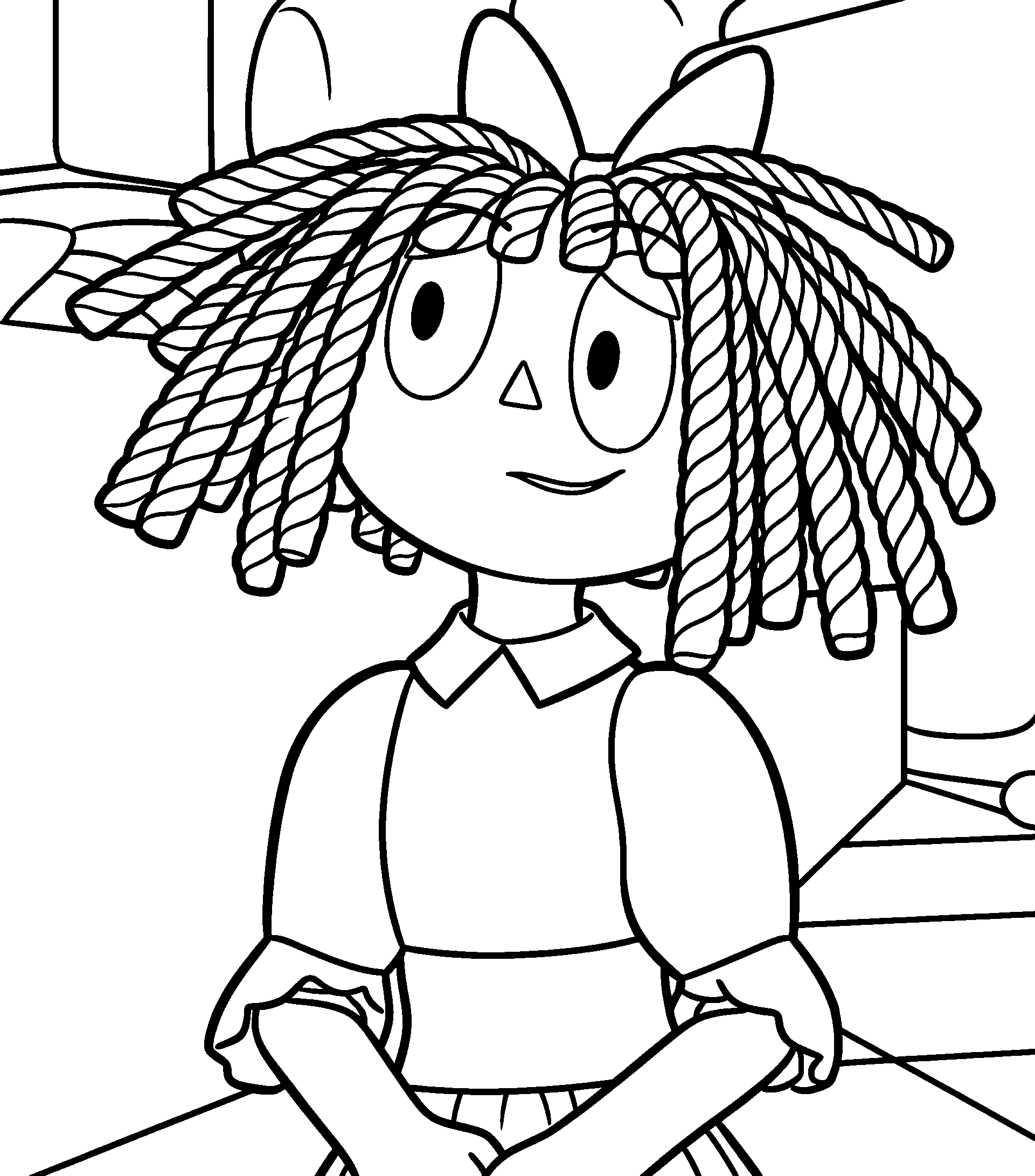 ragatha portrait the amazing digital circus line art