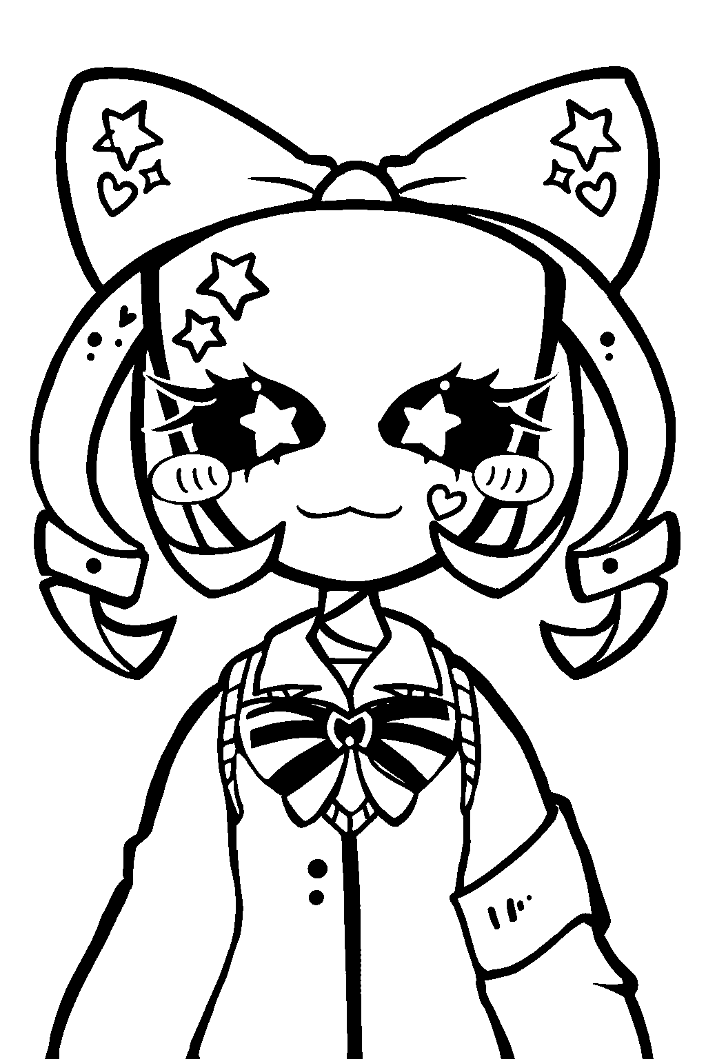 star eyed gangle the amazing digital circus line art