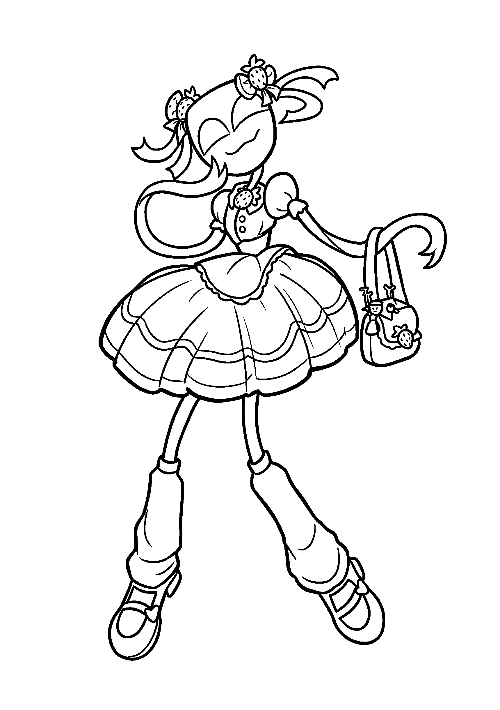 strawberry dress gangle cute fashion tadc the amazing digital circus line art