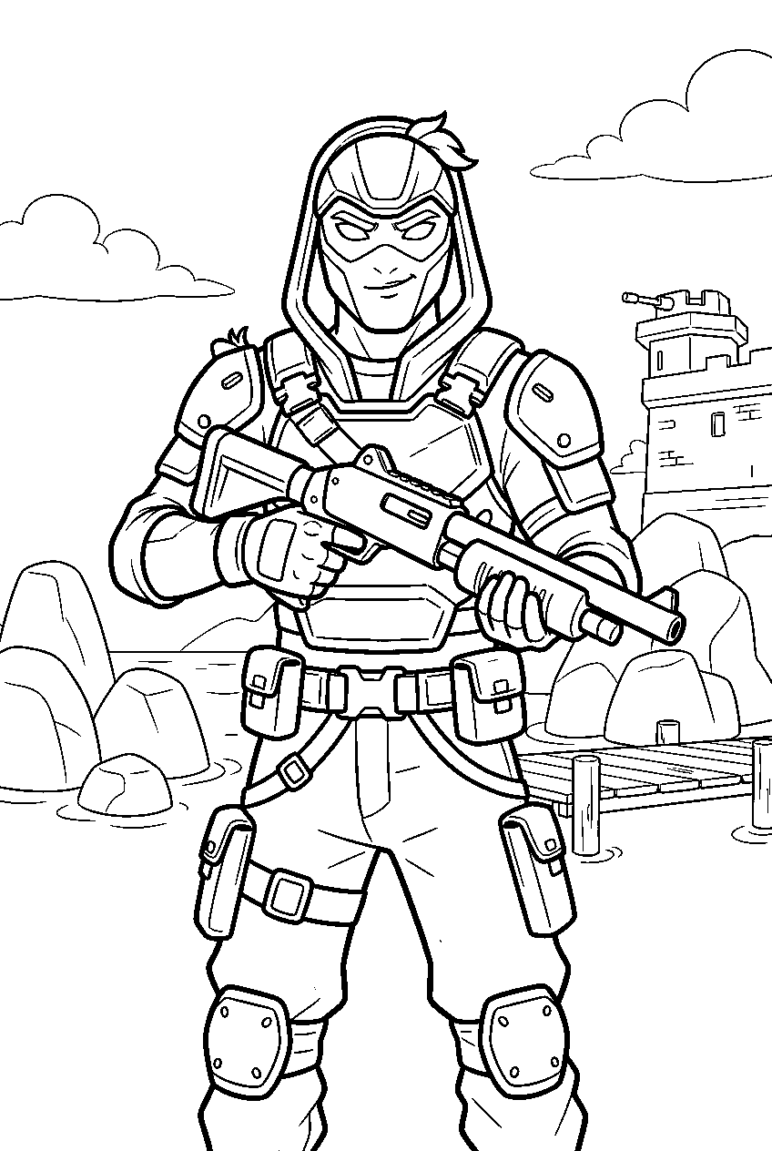 fortnite characters in breakwater bay line art