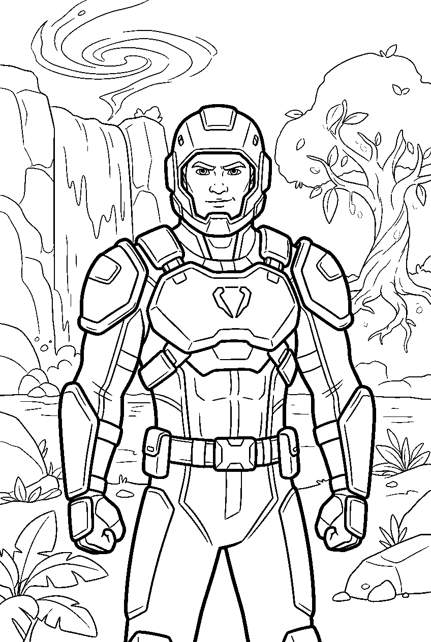 fortnite characters in reality falls line art