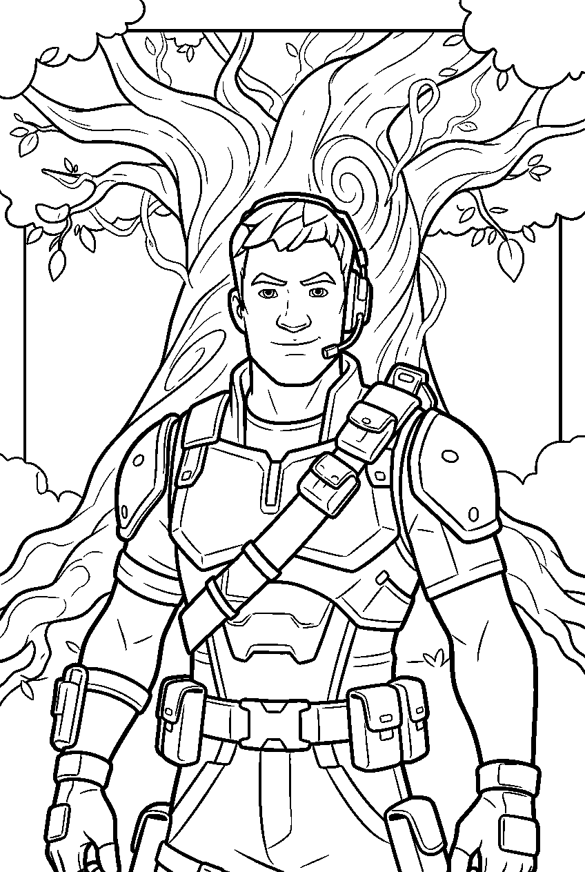 fortnite characters in reality tree line art