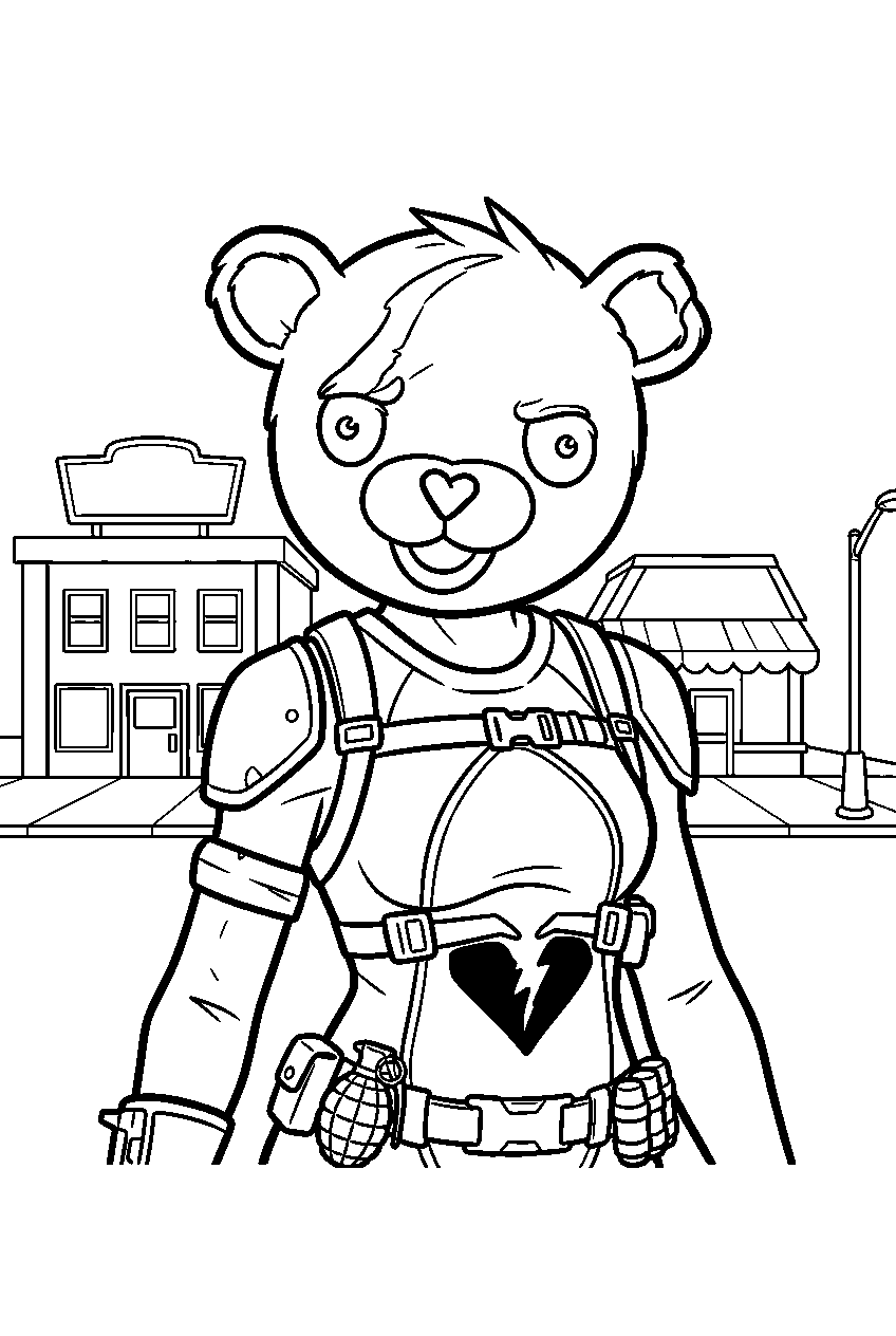 fortnite characters in retail row line art