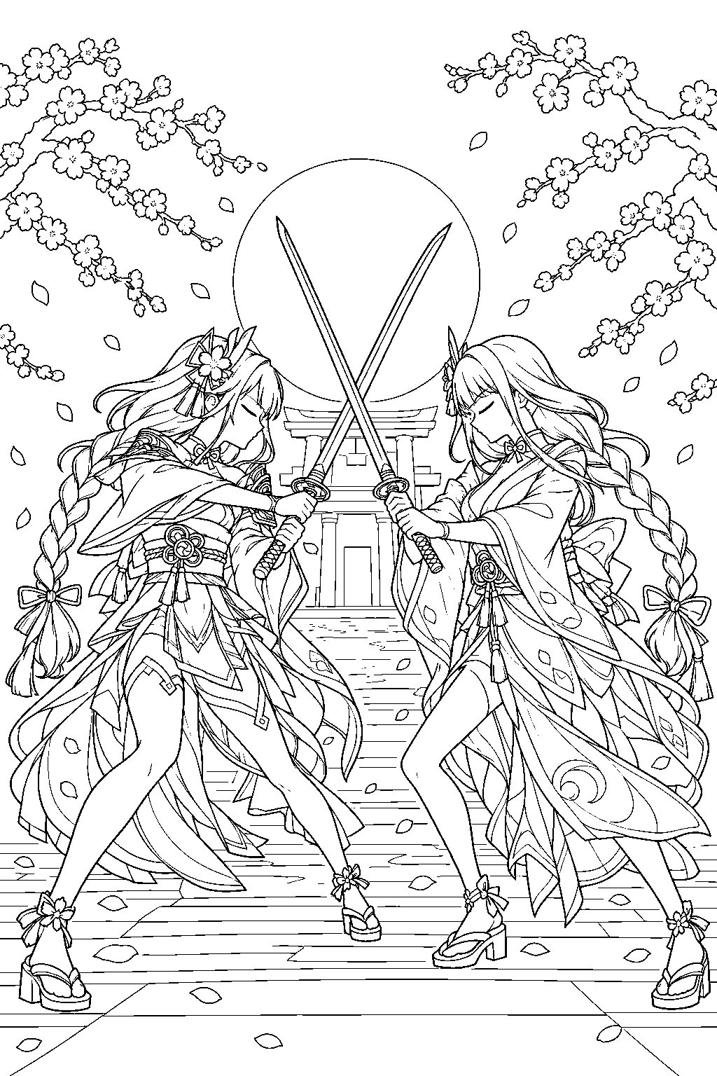 genshin impact raiden shogun dueling raiden ei inside makoto s realm line art