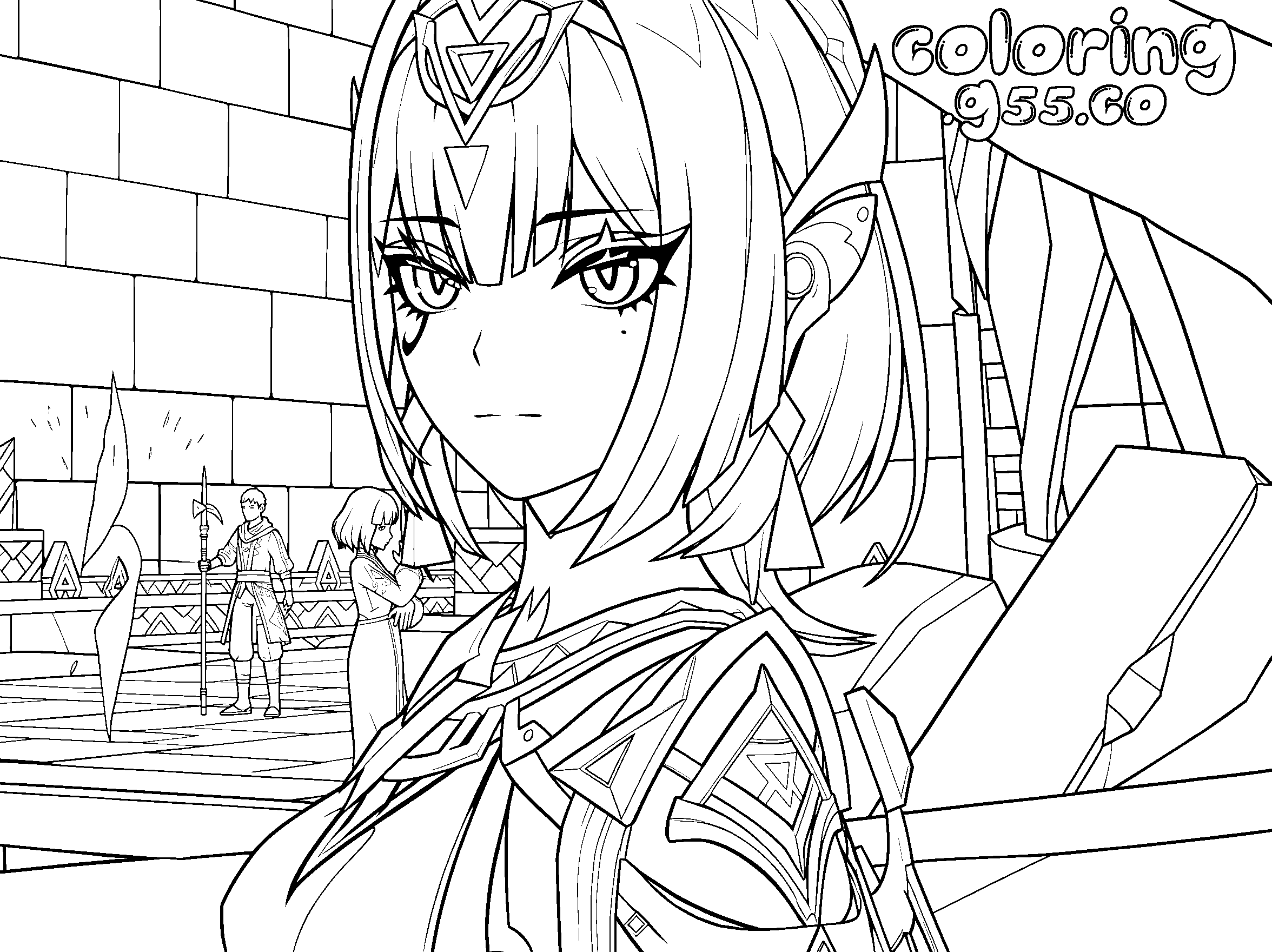 nefer natlan reveal hype genshin impact anime line art