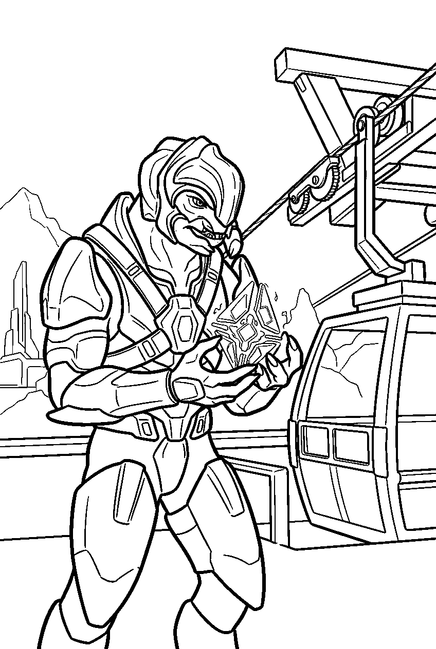 halo arbiter near delta halo gondola guarding the index line art