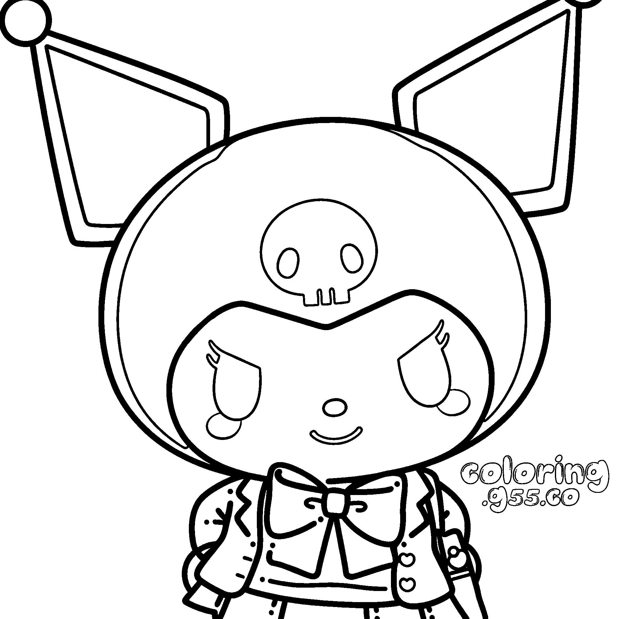 hello kitty universe kuromi fashion suit blazer line art for kids