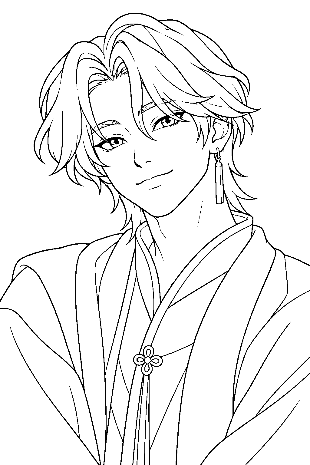 kpop demon hunters healer han line art