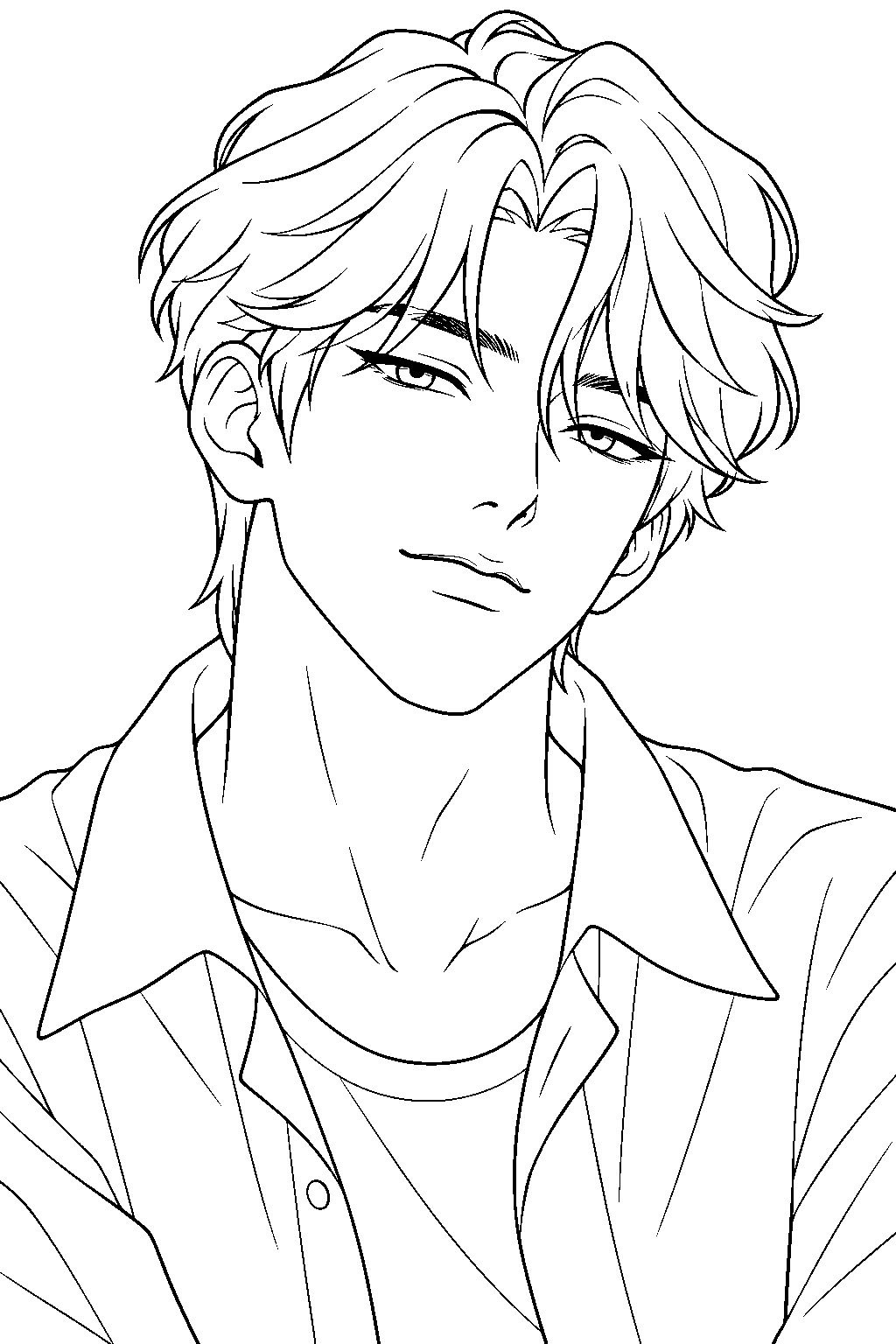 kpop demon hunters human jinu line art