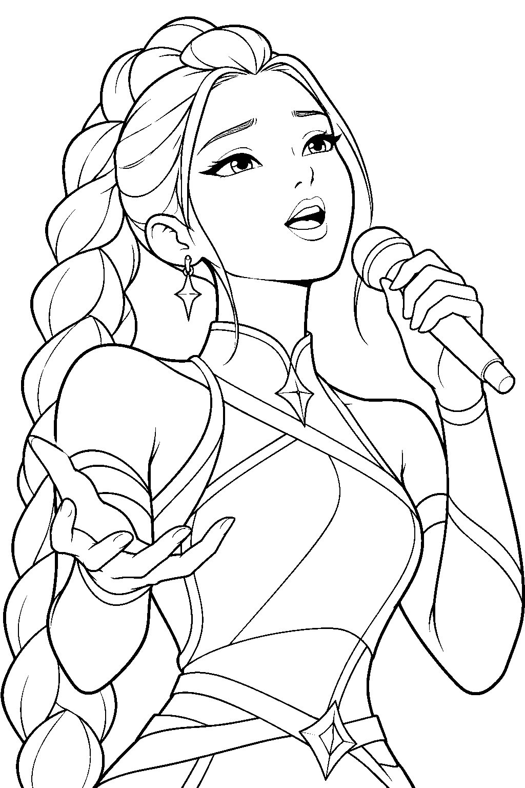 kpop demon hunters rumi singing golden line art