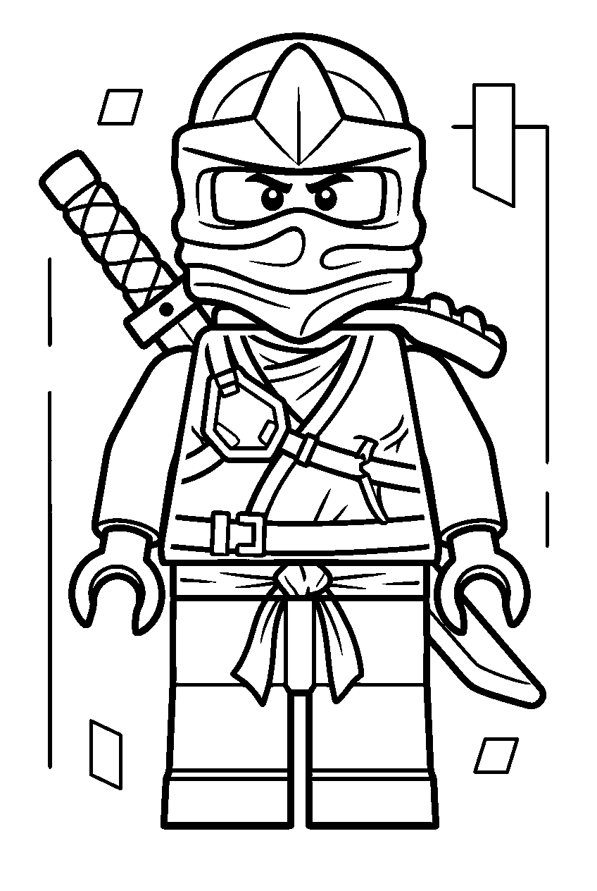 lego ninjago kai zx line art