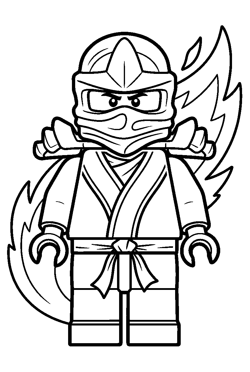 lego ninjago lloyd garmadon line art