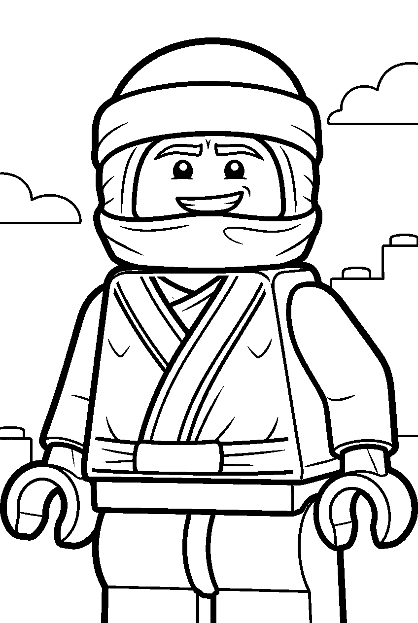 lego ninjago movie lloyd line art