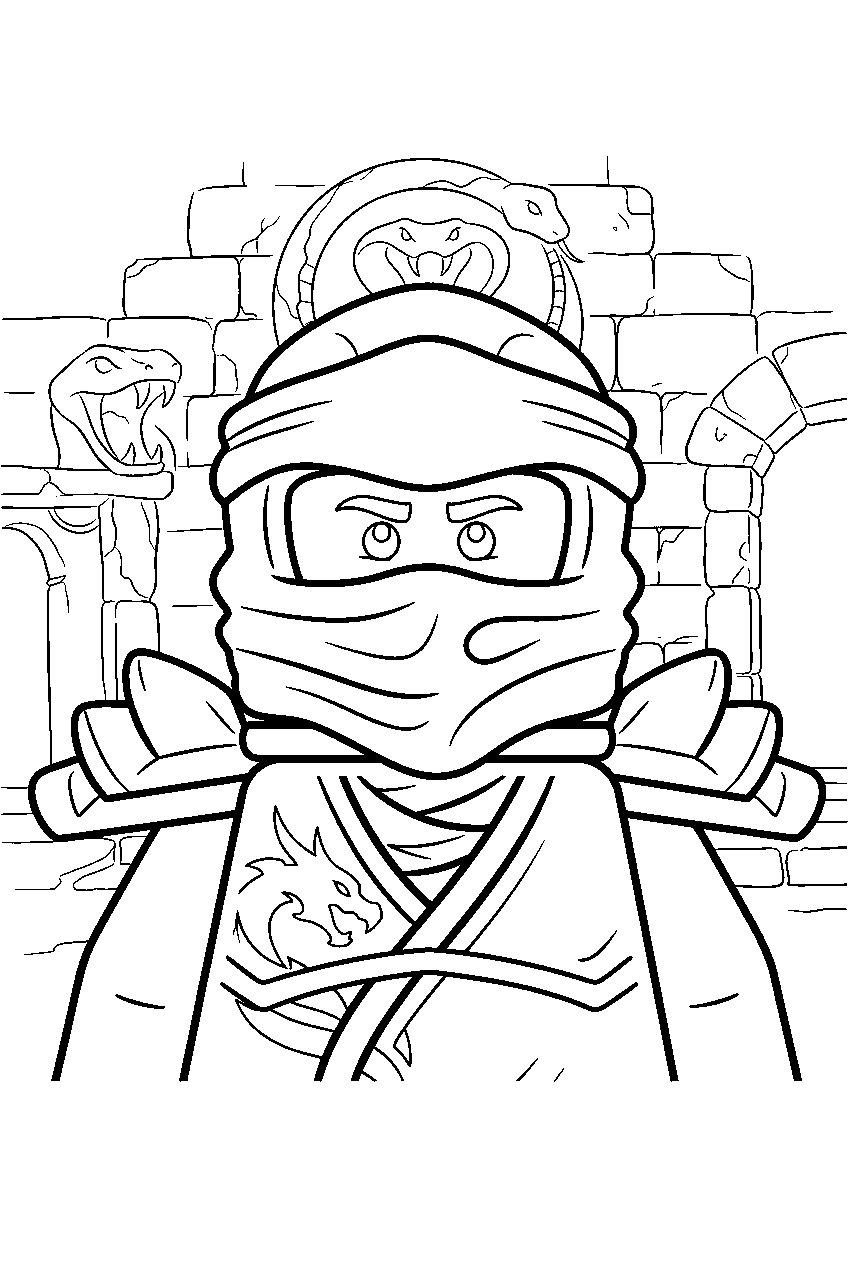 lego ninjago characters in lost city of ouroboros line art