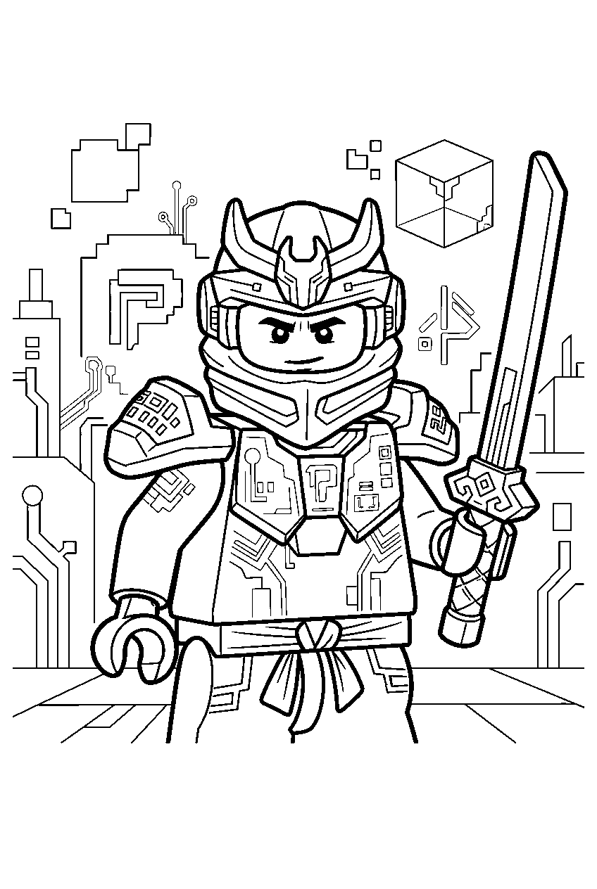 lego ninjago characters in prime empire line art