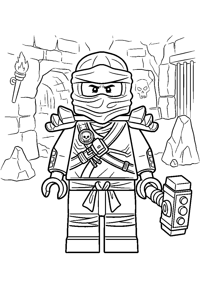 lego ninjago characters in shintaro dungeons line art