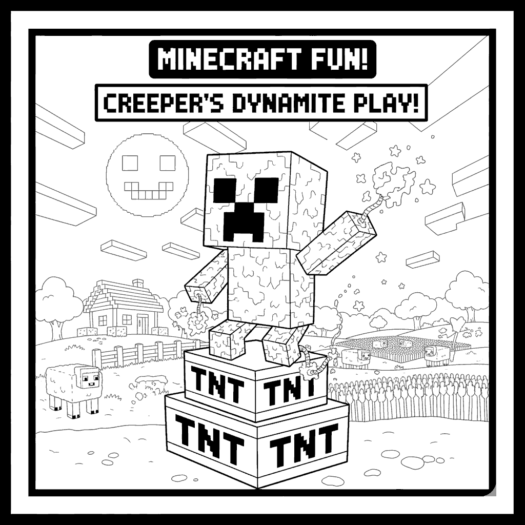 creeper tnt explosion minecraft