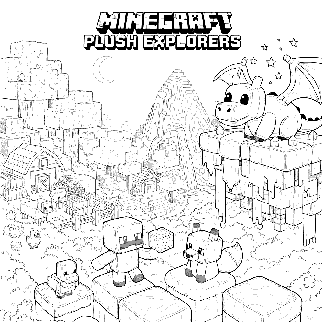 cute stuffed ender dragon mobs