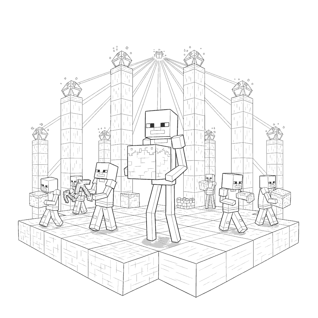 enderman holding block temple