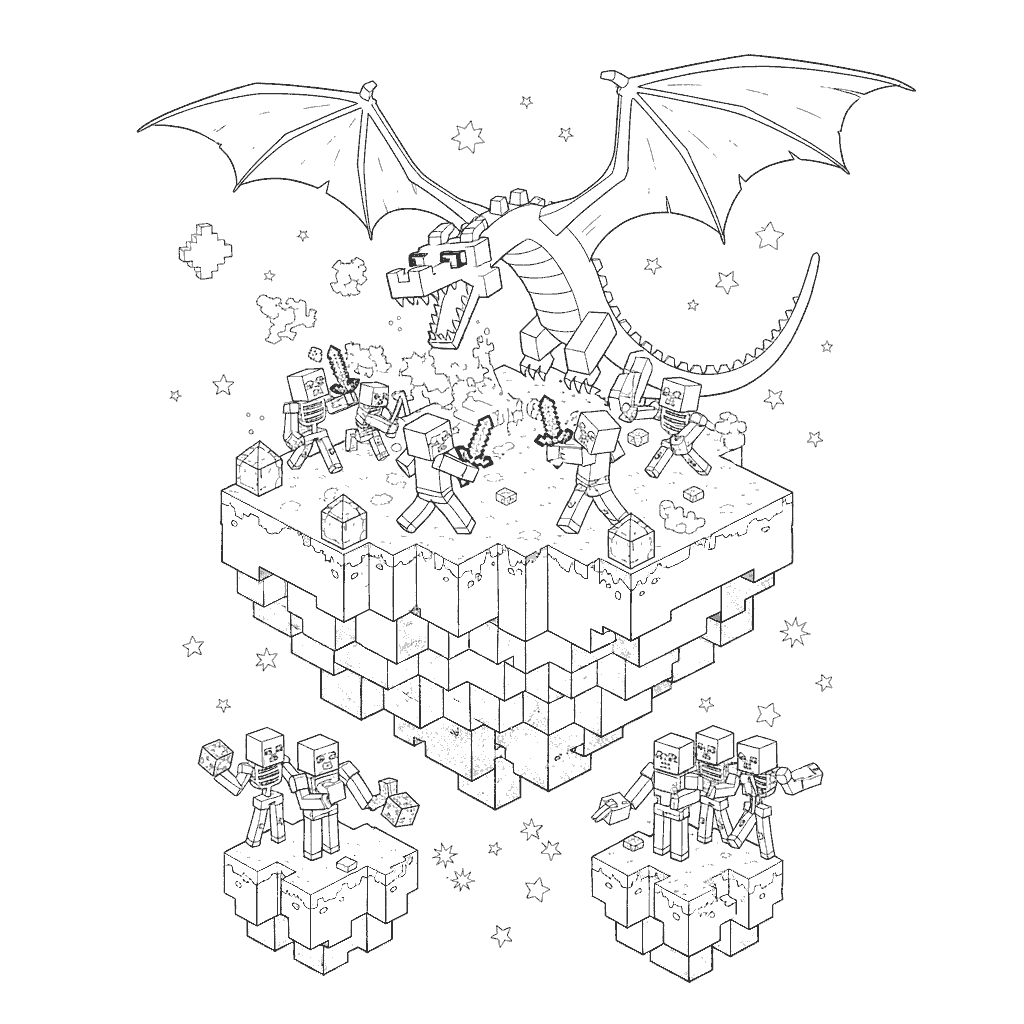 epic ender dragon vs steve and alex