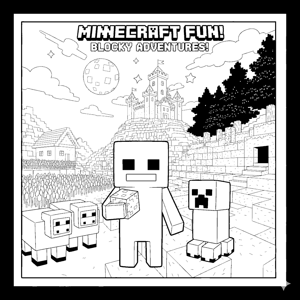 epic minecraft castle landscape