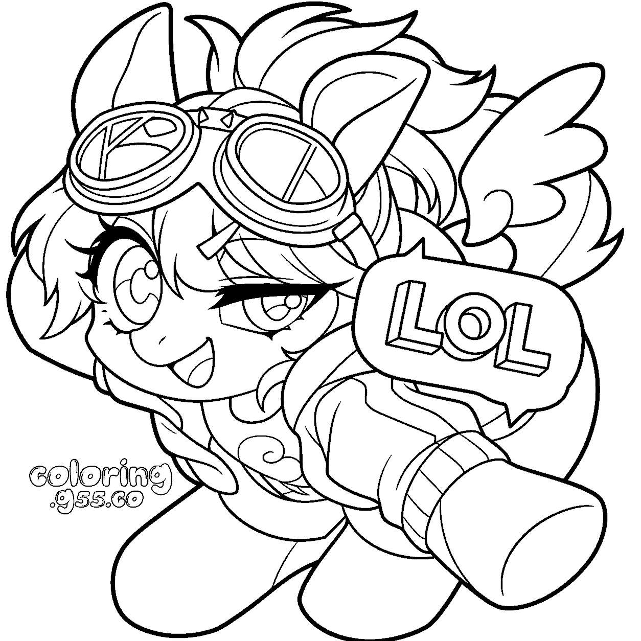 cool my little pony rainbow dash aviator goggles lol speech bubble line art