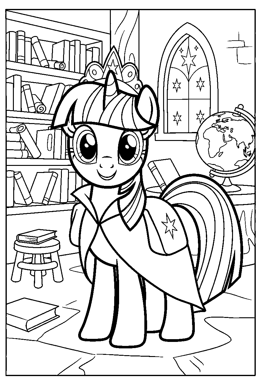 my little pony in friendship library line art